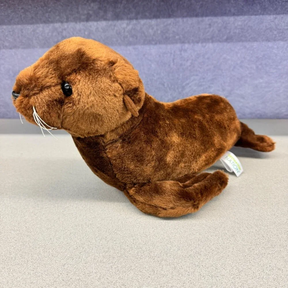 Aurora World Destination Nation Plush Seal Brown Soft Cuddly Stuffed Animal 2019